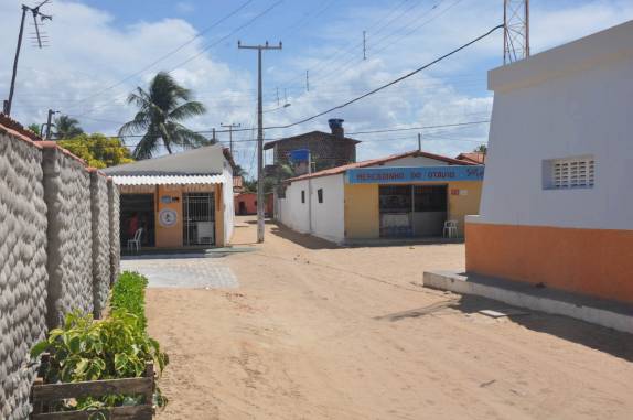 Rua de areia em Galinhos - RN